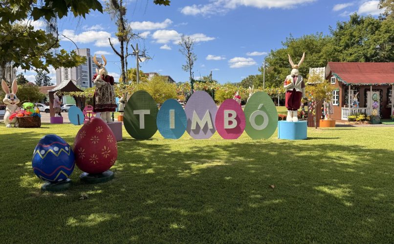 Com cerimônia especial no CIC, Timbó abre oficialmente a Páscoa 2026 e inicia programação até abril