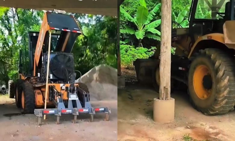 Vereador fiscaliza denúncia e encontra duas máquinas de patrolamento paradas há meses em Blumenau