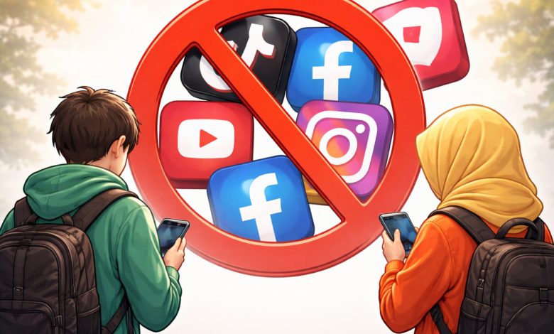 Indonésia anuncia proibição de redes sociais para menores de 16 anos e determina exclusão de contas em plataformas digitais