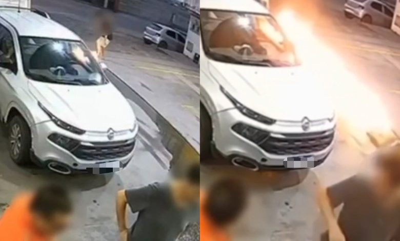 Homem é detido após provocar princípio de incêndio em posto de SC