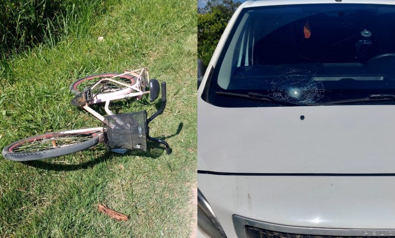 Ciclista é atropelado por caminhoneta na BR-470, em Ascurra