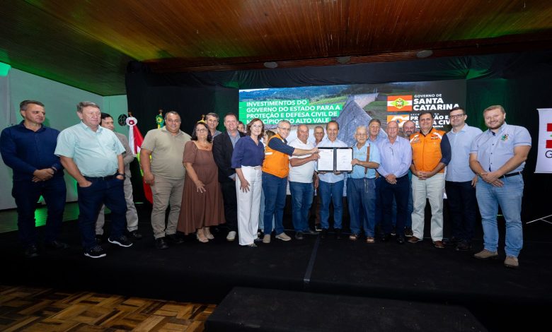 Mais de R$ 215 milhões: governo anuncia pacote histórico contra enchentes no Alto Vale