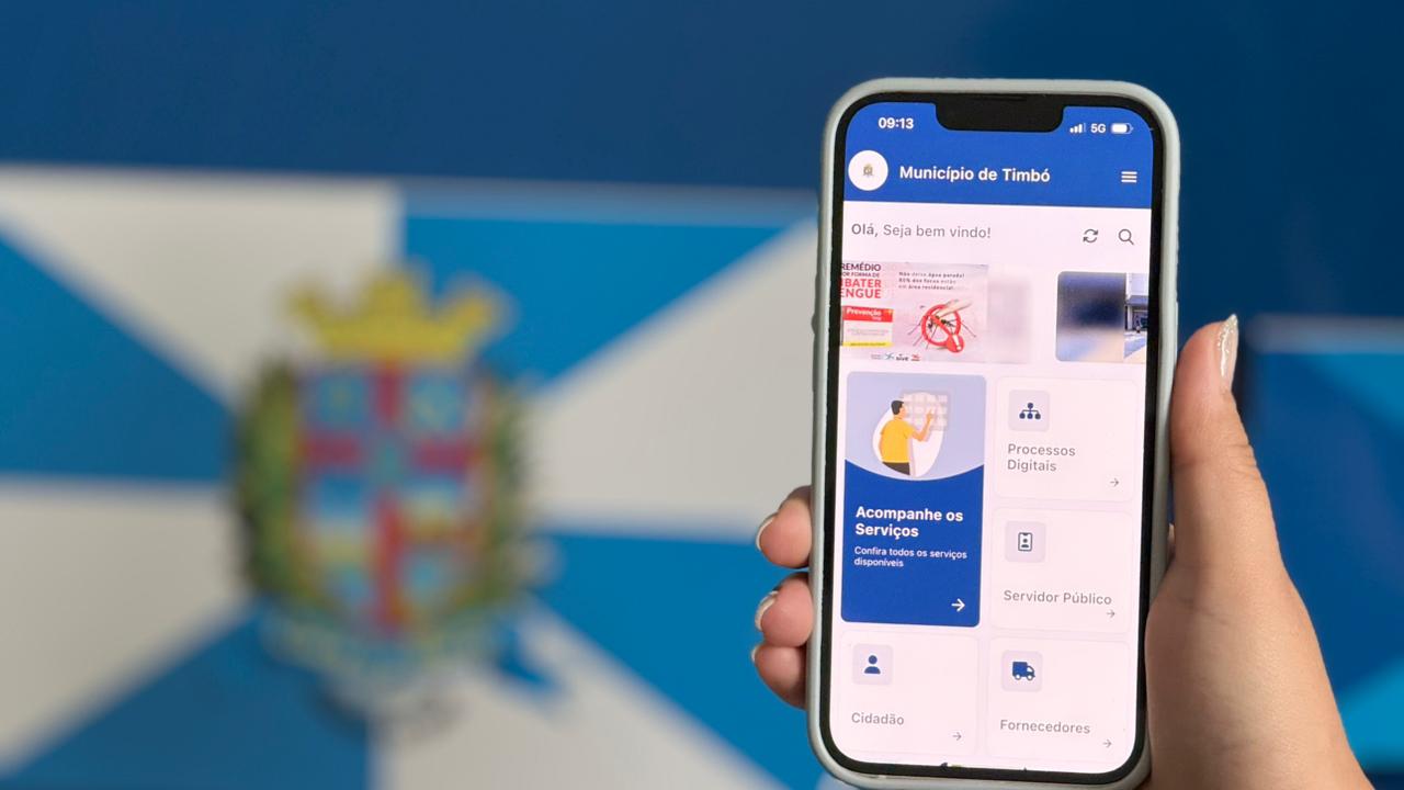 Prefeitura de Timbó lança aplicativo Timbó+ e leva serviços municipais para a palma da mão