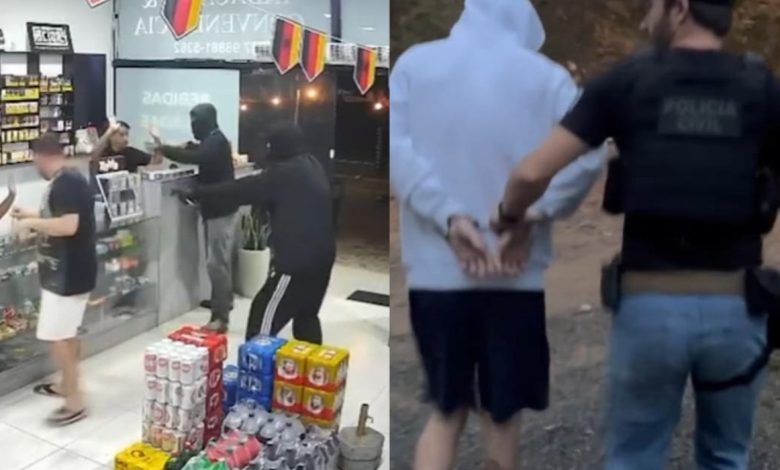 Operação da Polícia Civil captura três suspeitos de roubo com arma de fogo em tabacaria de Blumenau