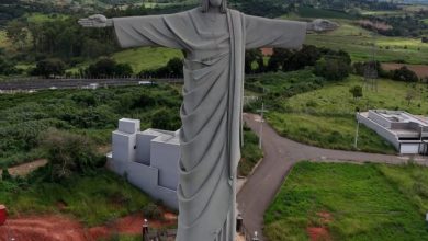 Por pouco mais de 1 centímetro, Cristo gigante no Brasil supera o famoso monumento do Rio de Janeiro