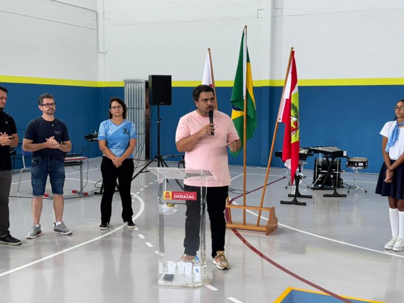 Indaial celebra entrega de reformas e ampliação da Escola Tancredo com novas instalações e melhorias