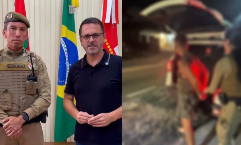 Após série de crimes envolvendo ameaças, danos e assédio, homem é preso em ação policial em Indaial