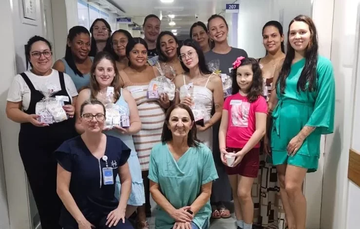 Futuras mães conhecem maternidade do Hospital Oase em visita especial de acolhimento em Timbó