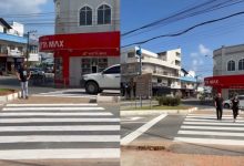 Travessia mais segura: nova faixa de pedestres é implantada em área movimentada do Centro de Timbó