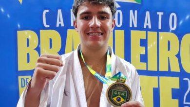Indaial no pódio: Yago Gabriel de Liz garante 3º lugar no Campeonato Brasileiro de Karatê e vaga na final