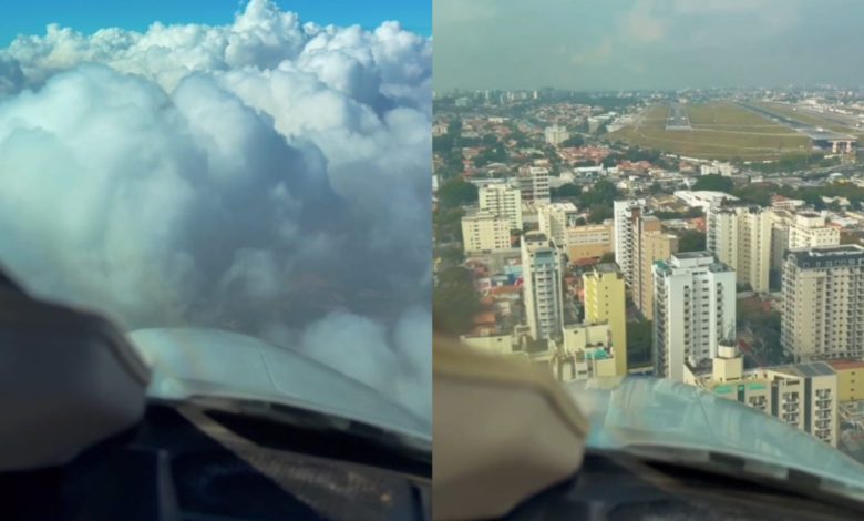 A poucos segundos do solo: piloto registra pouso tenso em um dos aeroportos mais temidos do país