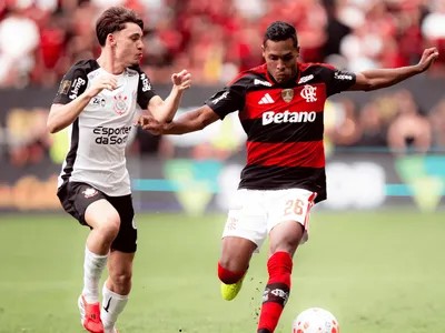Dia de clássico: Flamengo e Corinthians se enfrentam em duelo quente neste domingo. Foto: Reprodução / Band.