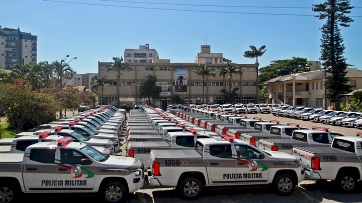 Mais segurança para Santa Catarina! PMSC anuncia chegada de mais 120 novas viaturas. Foto: Reprodução / PMSC.