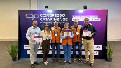 Blumenau se destaca em tecnologia, leva três prêmios e confirma próximo congresso na cidade. Foto: Prefeitura Municipal de Blumenau.