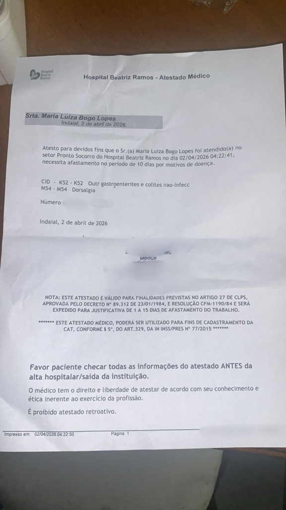 Suspeita de negligência médica em hospital de Indaial: grávida e bebê morrem após serem dispensados. Foto: Misturebas News.