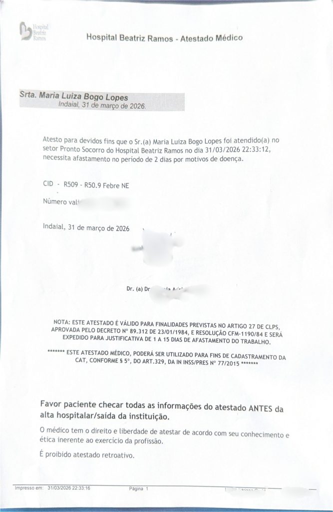 Suspeita de negligência médica em hospital de Indaial: grávida e bebê morrem após serem dispensados. Foto: Misturebas News.
