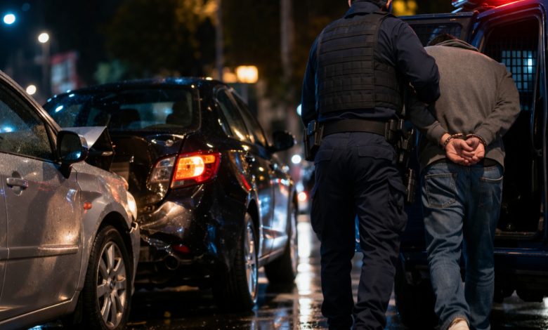 Após acidente, homem bêbado preso vomita e defeca dentro de viatura da GMT em Blumenau