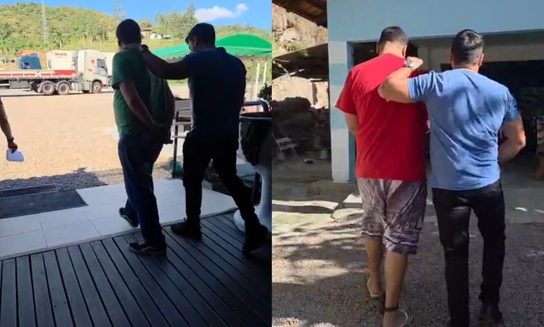 Condenados por tráfico de drogas são presos em Apiúna após descumprirem medidas judiciais