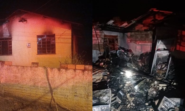 Tragédia em SC: idosa morre após casa ser consumida por incêndio durante a noite