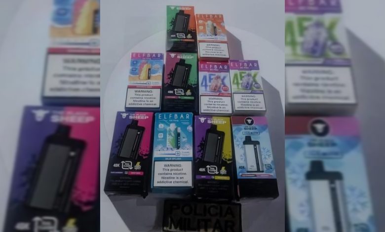 Polícia Militar prende responsável por comércio ilegal de cigarros eletrônicos em Indaial