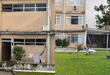 Prédio afunda durante a noite, moradores fogem às pressas e três ficam feridos em SC