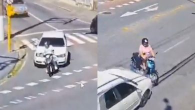 Homem bêbado é preso após atropelar motociclista e ferir mulher durante fuga em Blumenau