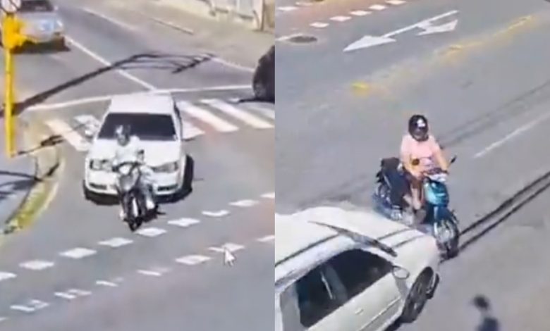 Homem bêbado é preso após atropelar motociclista e ferir mulher durante fuga em Blumenau