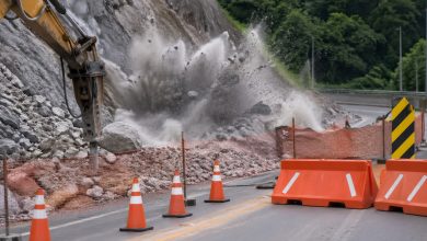 Detonação de rochas na Rua Bagé vai interromper o trânsito em Blumenau