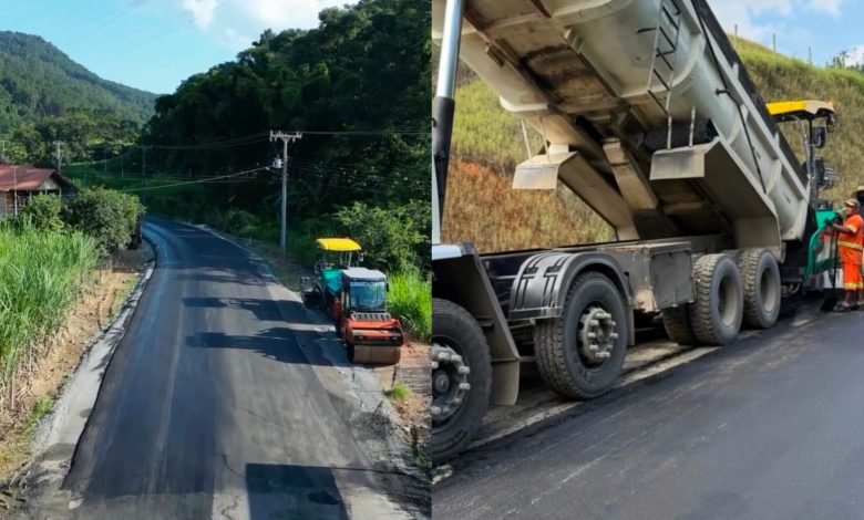Asfalto novo muda o cenário de Ribeirão Prochnov e facilita o caminho em Benedito Novo