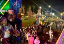 Prefeito de Timbó, Flávio Buzzi, participa da Carreta Furacão junto com a comunidade