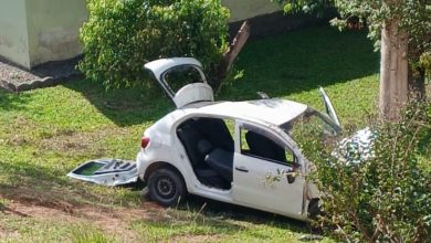 Mesmo com sinais de embriaguez, motorista envolvido em capotamento não é preso em Rodeio. Foto: especial Misturebas News.
