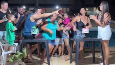 Dois aniversariantes, zero descanso: comemoração em dobro vira corrida de parabéns e arranca risadas