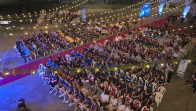 Mais de mil pessoas lotam abertura das Olimpíadas Entre Empresas em Timbó. Fotos: Raphael Carrasco e Rafael Diniz/PMT.