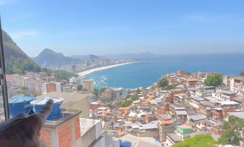 Escadaria simples surpreende ao revelar vista incrível em favela do Vidigal