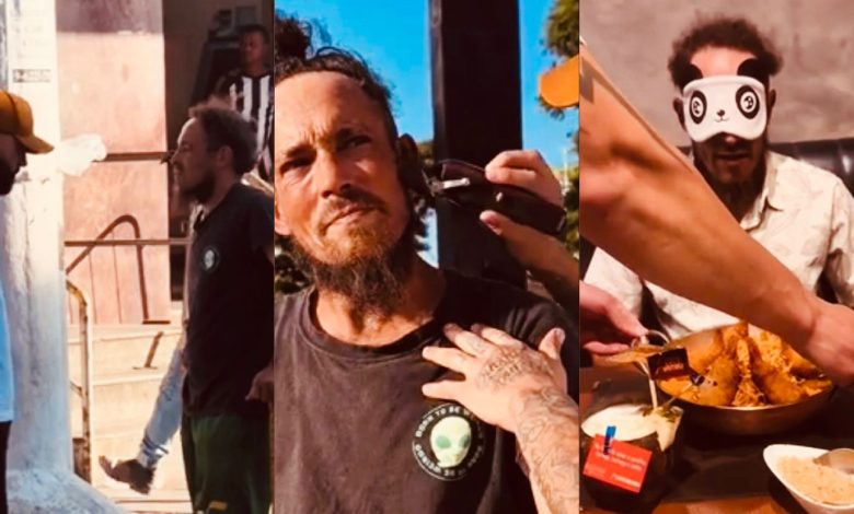 Influenciador transforma pedido por comida em gesto transformador que muda o dia de homem na Estação Brás