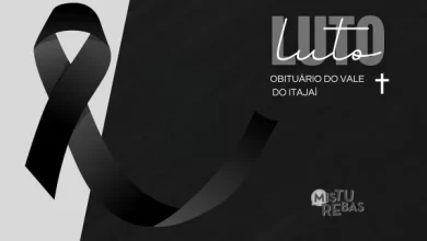 Óbitos no Vale do Itajaí de 06 a 09 de abril