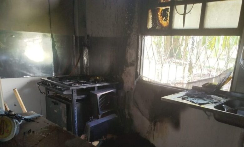 Fogo em comércio assusta moradores no bairro Industrial, em Timbó