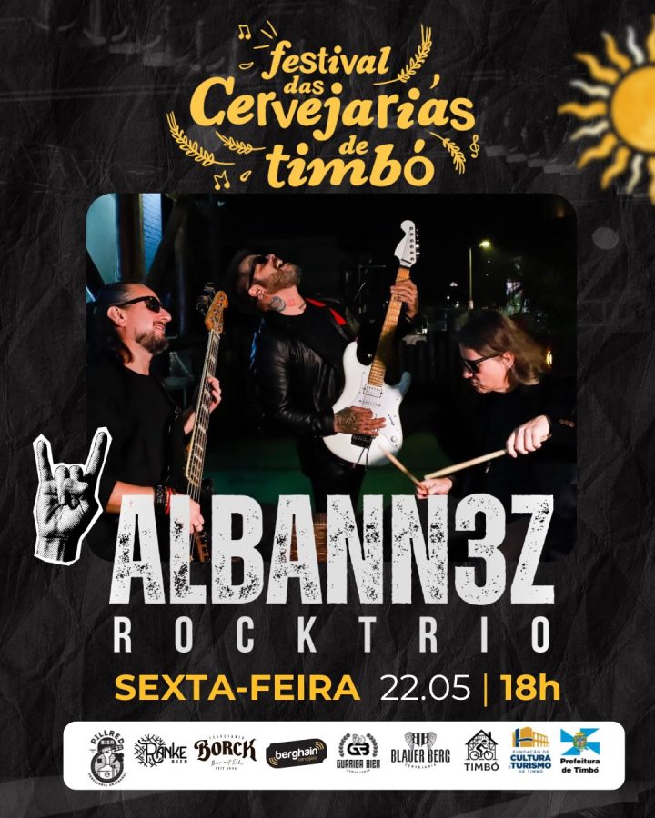 Programação do 7º Festival das Cervejarias de Timbó reúne sequência de shows e muita música na sexta-feira