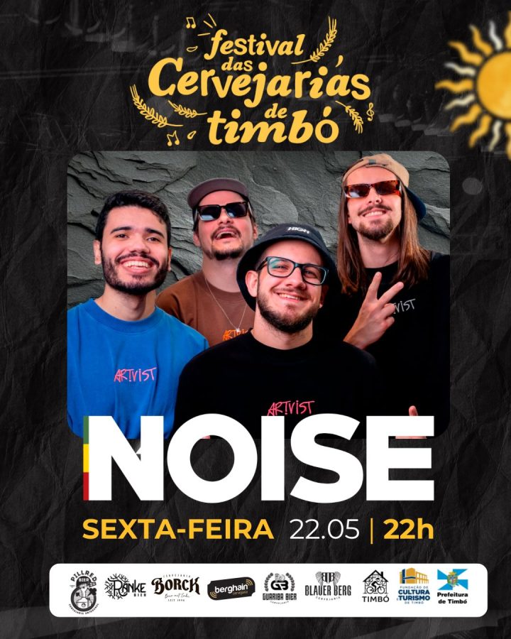 Programação do 7º Festival das Cervejarias de Timbó reúne sequência de shows e muita música na sexta-feira