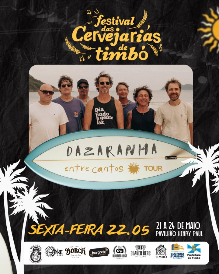 Programação do 7º Festival das Cervejarias de Timbó reúne sequência de shows e muita música na sexta-feira