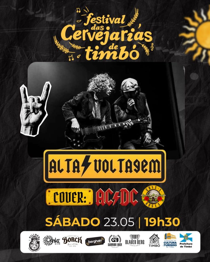 Programação de sábado no 7º Festival das Cervejarias de Timbó movimenta o evento com shows até a madrugada