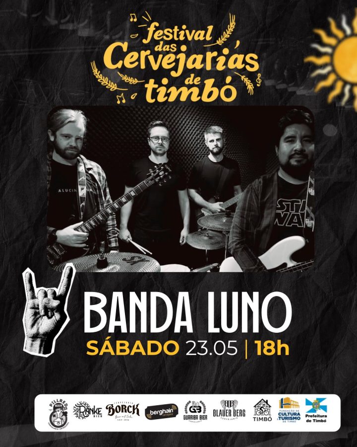 Programação de sábado no 7º Festival das Cervejarias de Timbó movimenta o evento com shows até a madrugada