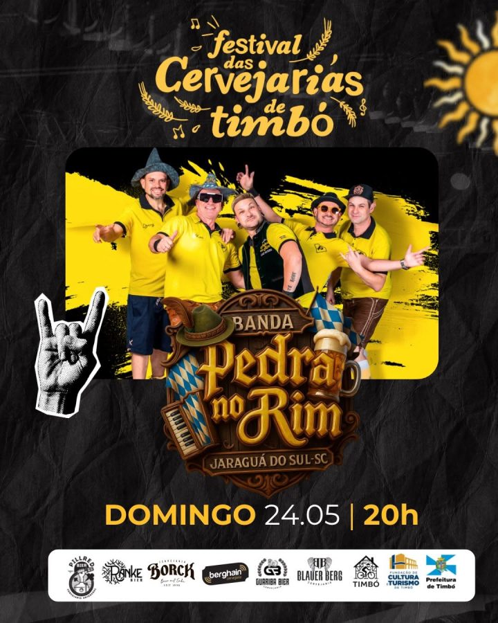 7º Festival das Cervejarias de Timbó chega ao último dia com programação repleta de shows e muita música