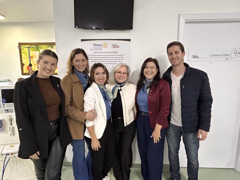 Rotarianos de Timbó garantem R$ 1,2 milhão em equipamentos para tratamento renal na região