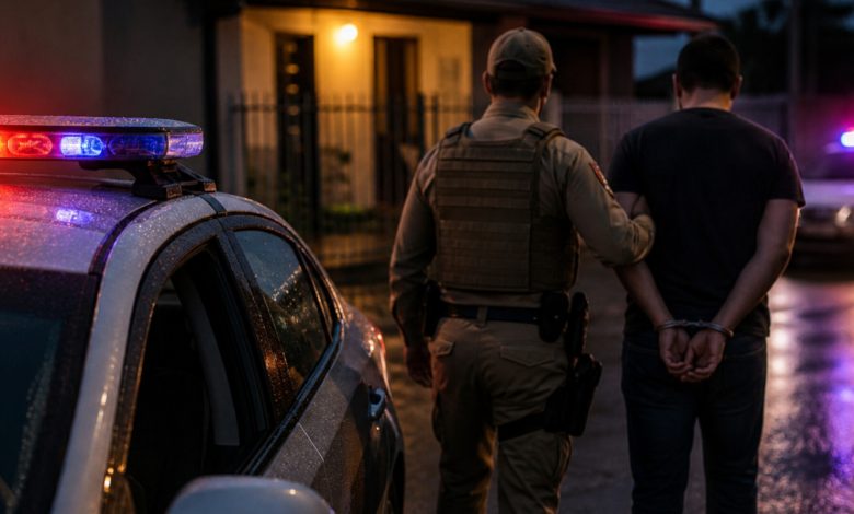 Homem é preso após agredir companheira e ameaçar matá-la em Indaial