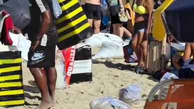 Copacabana vira “arquibancada” improvisada: sacos de areia são vendidos por R$ 100 para elevar fãs no show de Shakira
