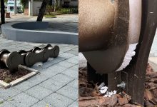 Patrimônio público: Praça do Cicloturismo, em Timbó, é alvo de vandalismo
