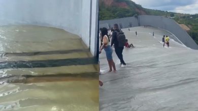 Segundo maior açude do Ceará volta a sangrar e arrasta multidão para assistir ao espetáculo da água