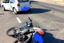 Motociclista fica gravemente ferido após colisão com carro na SC-110 em Rodeio