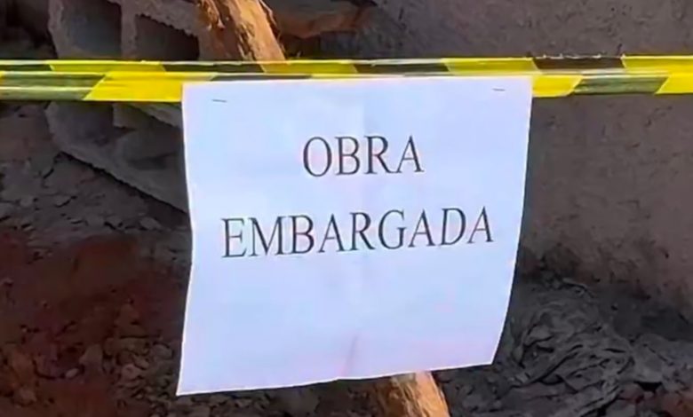 Prefeitura de Indaial embarga obra e reforça fiscalização em construções na cidade